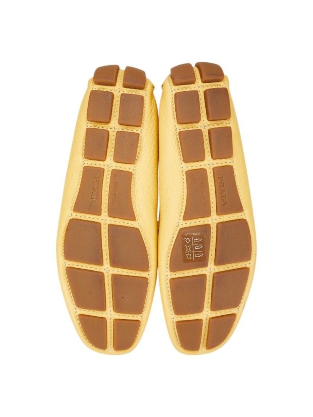 Prada Driving 35 Yellow Leather Sneaker - Picture 5 of 10